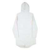 LEVI'S Womens White Zip Hooded Jacket S Polyester Blend Outdoor Casual