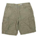 CARHARTT Mens Cargo Shorts Green L W38 Relaxed Fit Cotton Blend Workwear