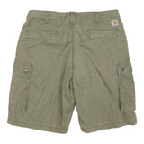 CARHARTT Mens Cargo Shorts Green L W38 Relaxed Fit Cotton Blend Workwear