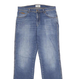 WRANGLER Mens Blue Regular Fit Straight Denim Jeans W33 L34 Classic Casual Wear