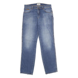 WRANGLER Mens Blue Regular Fit Straight Denim Jeans W33 L34 Classic Casual Wear