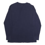 POLO RALPH LAUREN Mens Navy Blue Long Sleeve Crew Neck Cotton T-Shirt L