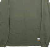 VITA.LIFE Mens Green Cotton Crew Neck Sweatshirt M Casual Pullover Top