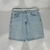 Wrangler Denim Shorts - 29W 8L Light Wash Denim