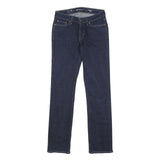 LEVI'S Womens Classic Jeans Blue Skinny Denim Raw W27 L32 Zip Cotton Blend