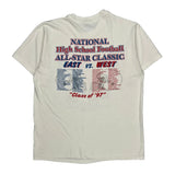 All American Bowl Hanes Graphic T-Shirt - Medium White Cotton