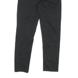 CALVIN KLEIN JEANS Womens Black Regular Fit Straight Trousers Cotton Blend W30