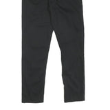CALVIN KLEIN JEANS Womens Black Regular Fit Straight Trousers Cotton Blend W30