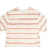 PATAGONIA Mens White & Red Striped T-Shirt M Short Sleeve Crew Neck Casual