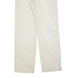FUNDAMENTALS Mens Cotton Blend White Regular Straight Trousers W30 L32 Casual