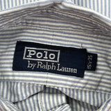 Polo By Ralph Lauren Striped Shirt - Medium Blue Cotton