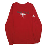 ADIDAS Mens Red Rock Creek Lions Graphic Long Sleeve Crew Neck T-Shirt L