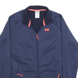 HELLY HANSEN Womens Navy Blue Softshell Jacket M Polyester Blend Zip Outdoor