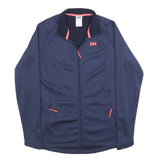 HELLY HANSEN Womens Navy Blue Softshell Jacket M Polyester Blend Zip Outdoor