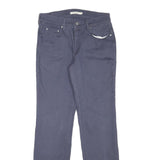 LEVI'S Womens Cotton Blend Blue Regular Straight Trousers W28 L30 Classic Fit