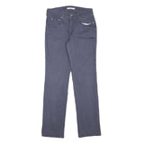 LEVI'S Womens Cotton Blend Blue Regular Straight Trousers W28 L30 Classic Fit