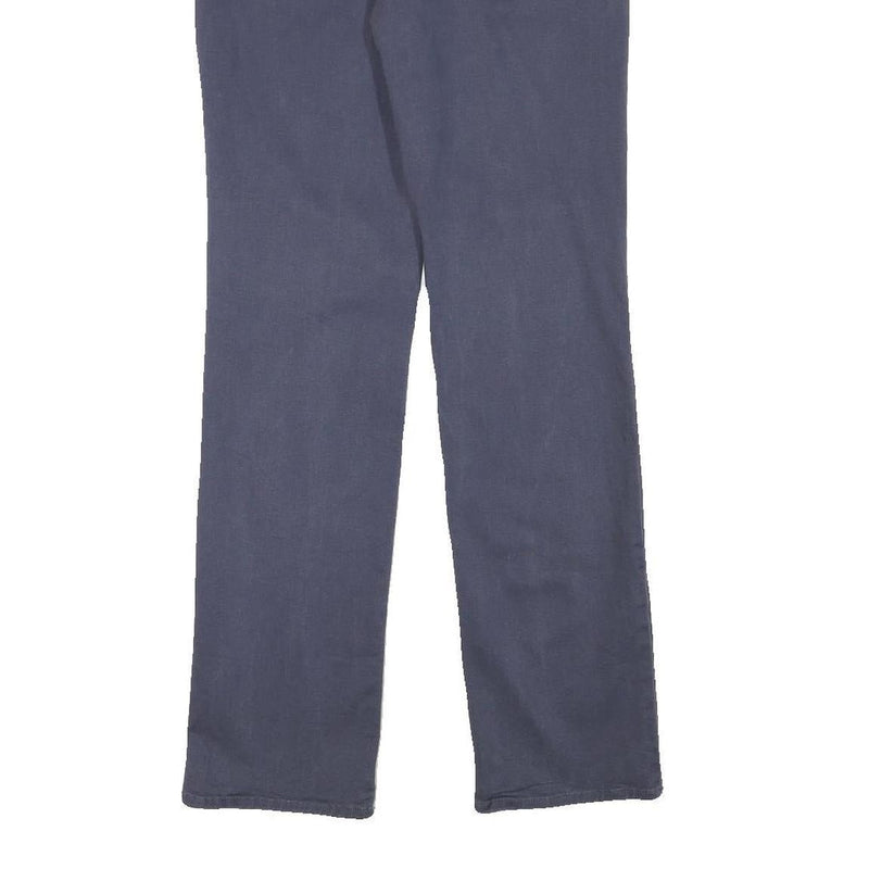 LEVI'S Womens Cotton Blend Blue Regular Straight Trousers W28 L30 Classic Fit