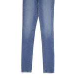 LEVI'S 721 Womens Jeans Blue Slim Skinny Denim Medium W26 L30 Skinny Fit Zip