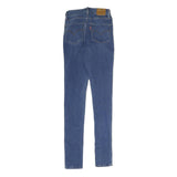 LEVI'S 721 Womens Jeans Blue Slim Skinny Denim Medium W26 L30 Skinny Fit Zip