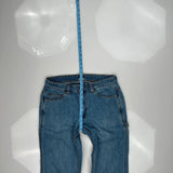 Unbranded Double Knee Carpenter Jeans - 32W 30L Blue Denim