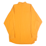 ASPEN GOLD Mens Yellow Plain Shirt L Button-Down Collar Cotton Casual