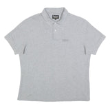 BARBOUR Mens Grey Short Sleeve Polo Shirt XL Cotton Classic Logo