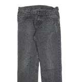 CARHARTT Mens Slim Black Jeans Denim W30 L32 Casual Cotton Blend Zip Closure