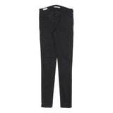 LEVI'S 711 BIG E Womens Jeans Black Slim Skinny Denim W26 L32 Stretch Cotton