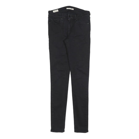 LEVI'S 711 BIG E Womens Jeans Black Slim Skinny Denim W26 L32 Stretch Cotton