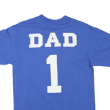 NFL Mens Blue Colts Graphic T-Shirt M Short Sleeve Crew Neck Dad Detail