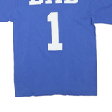 NFL Mens Blue Colts Graphic T-Shirt M Short Sleeve Crew Neck Dad Detail