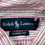 Ralph Lauren Striped Shirt - Medium Blue Cotton