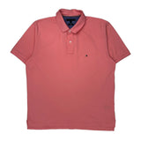 Tommy Hilfiger Polo Shirt - XL Pink Cotton