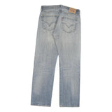 LEVI'S 501 Mens Jeans Blue Regular Straight Denim Light W34 L32 Classic Cotton