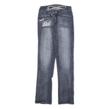 BIANCO Womens Jeans Blue Slim Straight Denim Medium W26 L30 Stylish Pocket