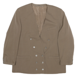 BASLER Womens Beige Button Jacket XL Polyester Blend Double Breasted Classic