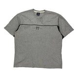 77 Tommy Jeans V-Neck T-Shirt - Medium Grey Cotton