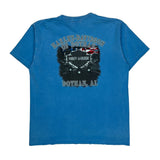 Dothan, Al Harley Davidson Graphic T-Shirt - Medium Blue Cotton