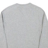 CHAMPION Womens Grey Sweatshirt Crew Neck S Cotton Blend Logo Pullover
