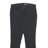 CARHARTT Womens Cotton Blend Black Slim Fit Skinny Trousers W32 L30 Casual