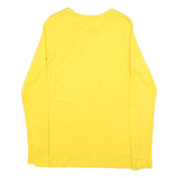 NIKE Womens Yellow Oregon Long Sleeve Crew Neck T-Shirt XL Cotton Graphic