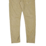 LEVI'S Mens Slim Beige Cotton Blend Slim Trousers W34 L30 Casual Zip Closure