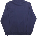 PUMA Mens Navy Blue Hoodie M Cotton Blend Pullover Sweatshirt