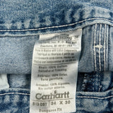 Carhartt Carpenter Jeans - 31W 30L Light Wash Cotton