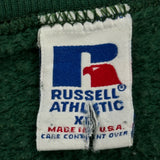 Raiders Russell Athletic Checked Sweatshirt - XL Green Cotton