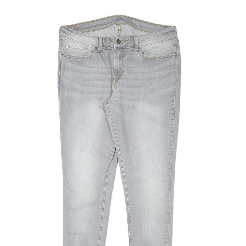 LEVI'S Womens Slim Light Blue Denim Jeans W31 L30 Stylish Zip Closure