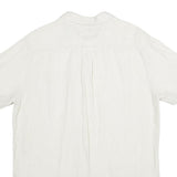 TOMMY HILFIGER Mens White Cotton Shirt L Short Sleeve Casual Classic