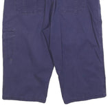 LEE Womens Cotton Blend Navy Blue Cargo Shorts L W34 Easy Fit Casual Pocketed