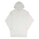 WEEKDAY Womens White Hoodie Dress Cotton Blend Sweatshirt XS Casual Streetwear