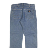 DICKIES Mens Jeans Blue Regular Straight Denim Medium W32 L30 Workwear Zip